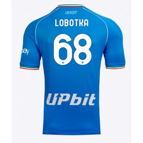 SSC Napoli Stanislav Lobotka #68 Hjemmebanetrøje 2023-24 Kort ærmer